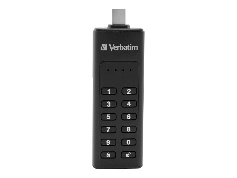 Verbatim Keypad Secure USB Flash Drive - 128GB - Encrypted