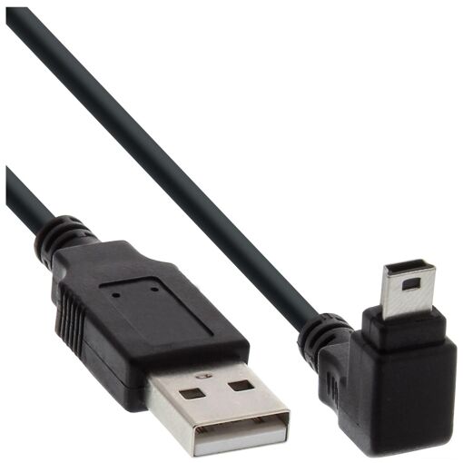 Câble USB InLine INTOS Électronique - 30 cm, Noir