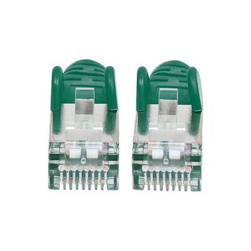 IC Intracom Network Patch Cable, 2m, Green, Cat7/Cat6A, Snagless, Booted, Lifetime Warranty