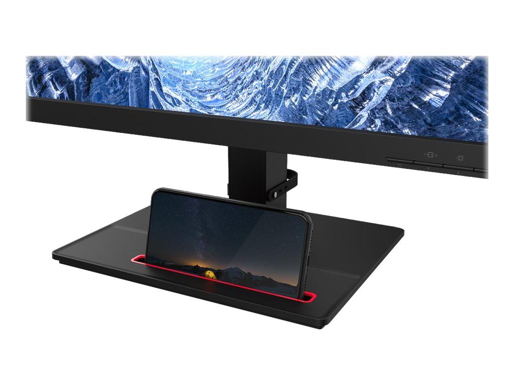 Lenovo ThinkVision T24h-20 - 24" QHD LED Monitor - Black Raven