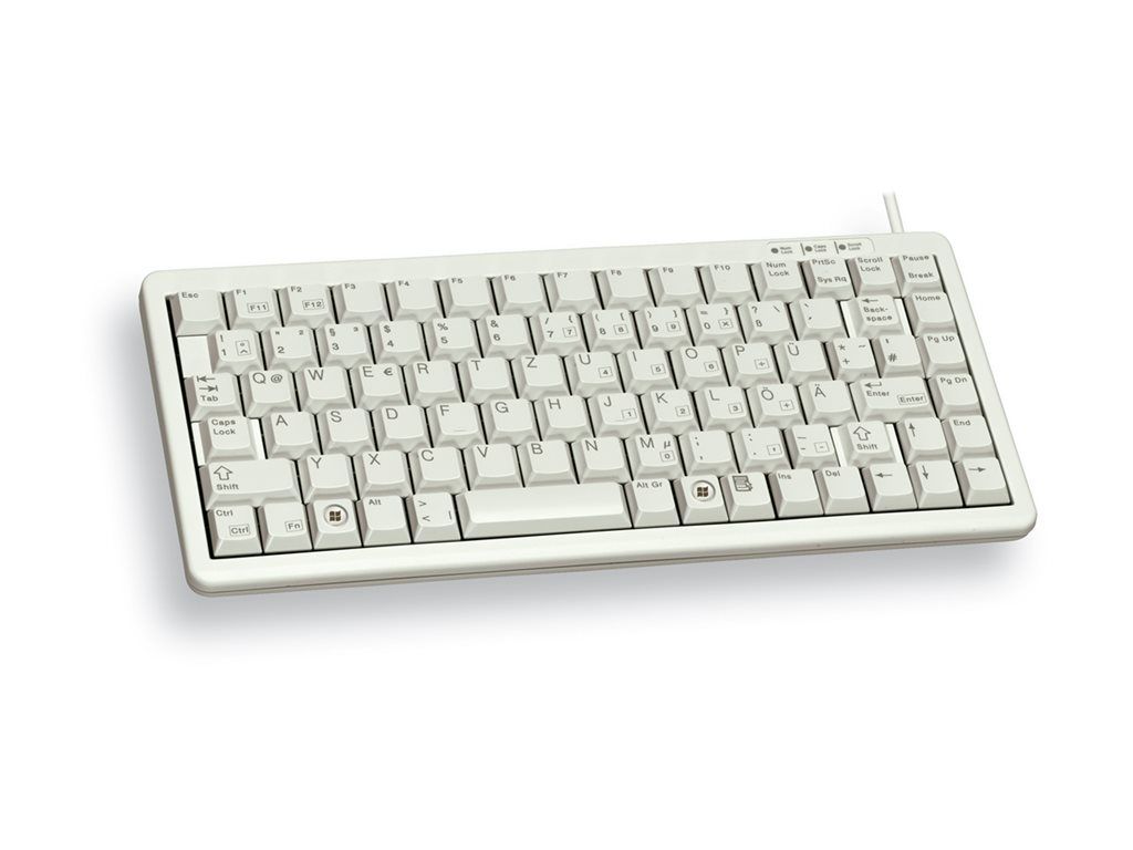 Cherry Compact Keyboard G84-4100 - USB German Keyboard - Light Grey