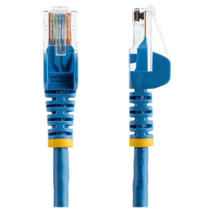Câble de raccordement StarTech de 3 mètres Cat5e UTP sans crochet - Ethernet RJ45 - Bleu