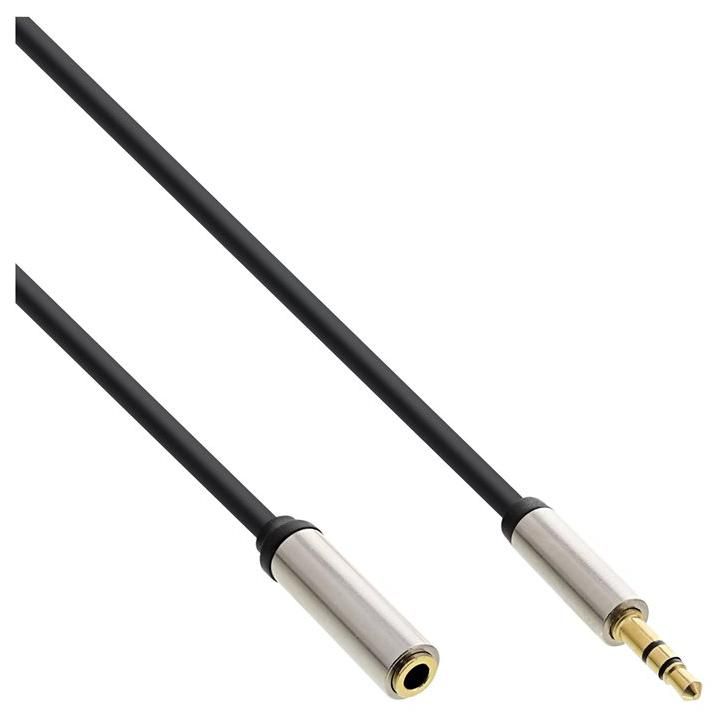 INTOS ELECTRONIC Audio Cable Extension - 2m, 3.5mm Stereo Male to Female