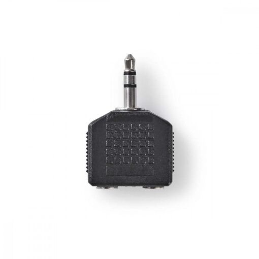 Adaptateur audio Nedis - Splitteur stéréo 3,5 mm mâle à femelle mini-prise - Noir