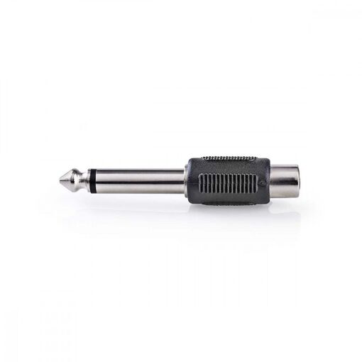 Nedis Audio Adapter - Mono Male Jack to RCA Female - Black