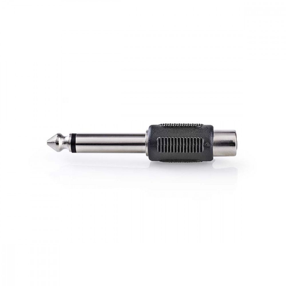 Adaptador de audio Nedis - Conexión macho mono a RCA hembra - Negro