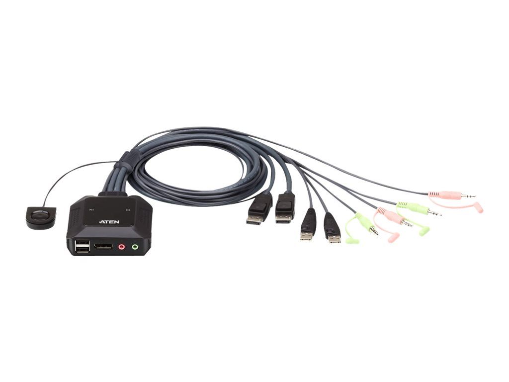 ATEN CS22DP - 2-Port KVM Switch with Audio and USB