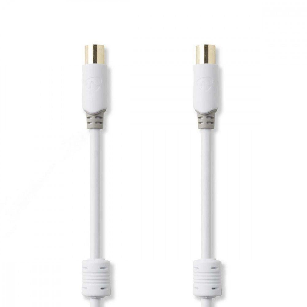 Coaxial Cable 100 dB CEI (Coax) Male - CEI (Coax) Male, 5m, White