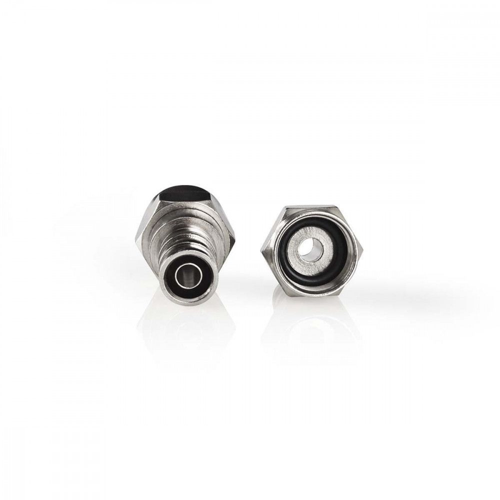 Outdoor-Resistant Coaxial Cable Connector for Men, 5.5 mm, 2 Pieces, Metal
