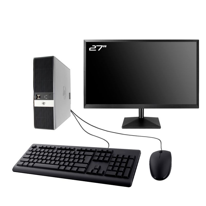 HP RP5 5810 SFF PC - 27" Screen, Intel i7-4770, 32GB RAM, 480GB SSD, WiFi