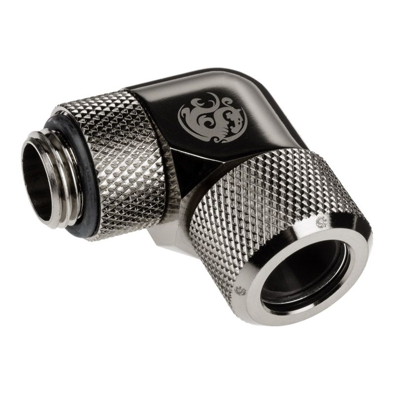 Bitspower Advanced Multi-Link Adapter 90 Degree G1/4 inch AG to 12mm AD Hardtube