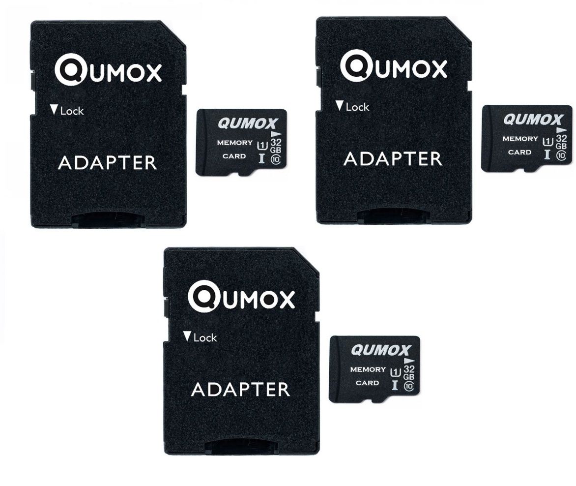 Tarjeta de memoria QUMOX 32 GB (Clase 10 UHS-I, lectura 70 MB/s, escritura 15 MB/s)