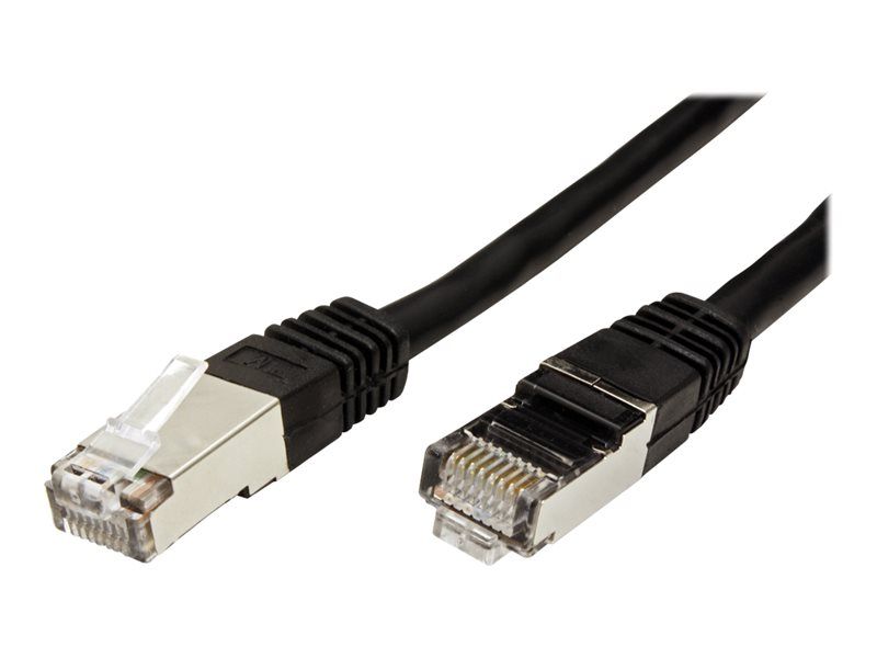Secomp VALUE - RJ-45 (M) to RJ-45 (M) Cable - 3m - SFTP, PiMF - CAT 6 - Molded, Locked - Black