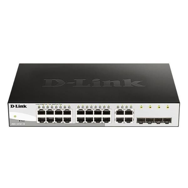 D-Link DGS-1210-16 Managed L2 Gigabit Ethernet Switch (10/100/1000) Black
