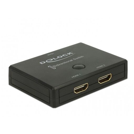 Commutateur HDMI Delock 2 en 1, 4K 60 Hz bidirectionnel