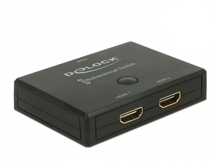 Commutateur HDMI Delock 2 en 1, 4K 60 Hz bidirectionnel