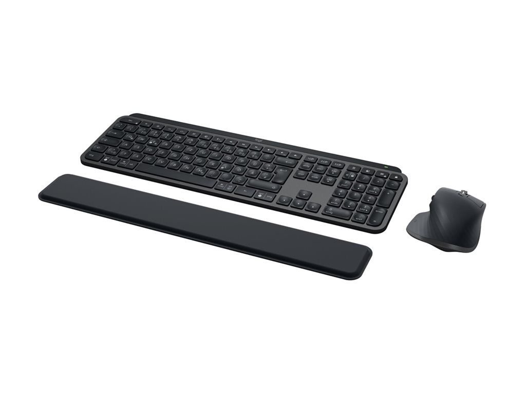 Logitech MX Business Combo Keyboard and Mouse Gen 2 - Wireless Bluetooth LE - QWERTZ Layout - Swiss Design - Graphite