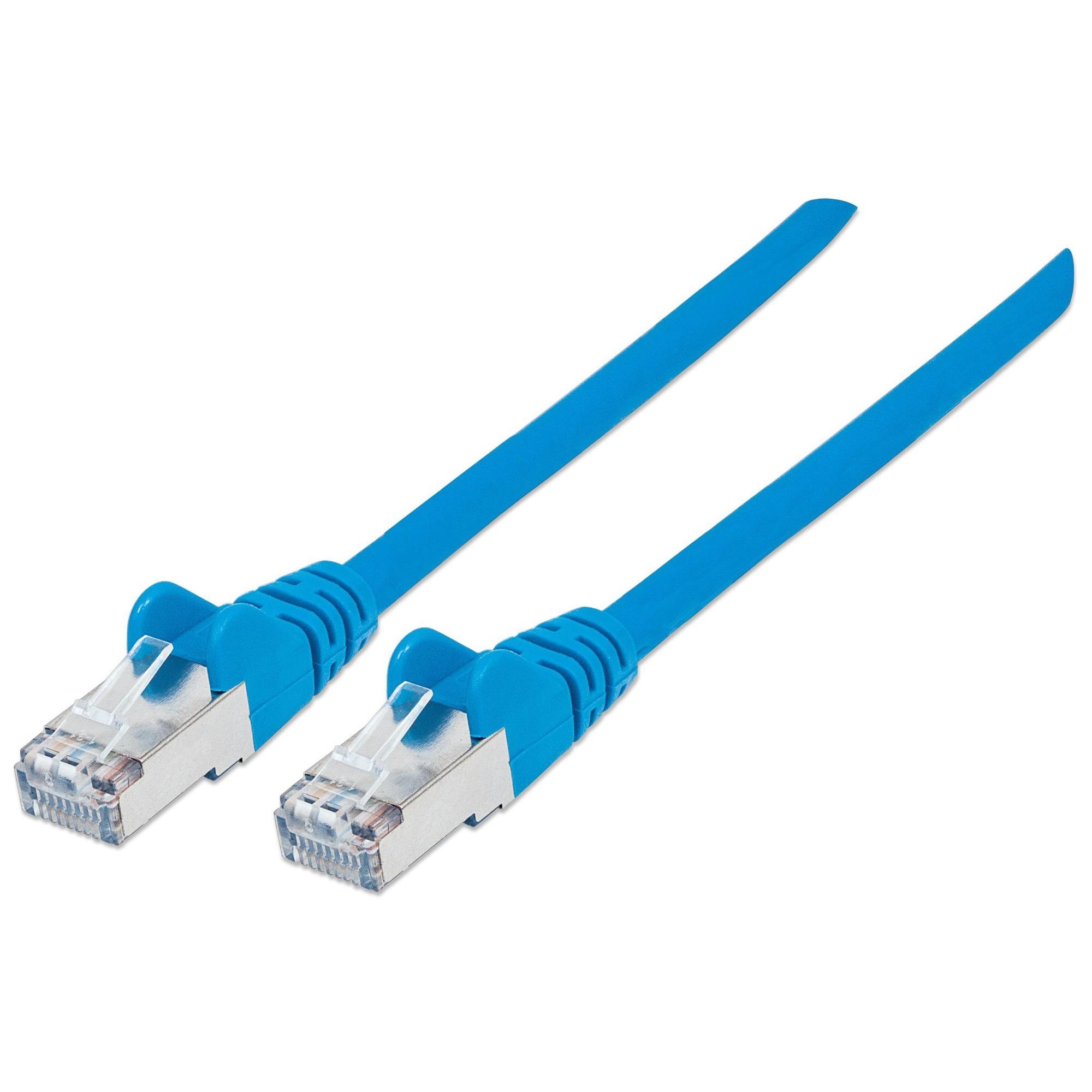 IC Intracom Intellinet Network Patch Cable, Cat6, 10m, Blue, Copper, S/FTP, LSOH/LSZH, PVC, RJ45, Gold Plated Contacts, Snagless, Booted, Lifetime Warranty