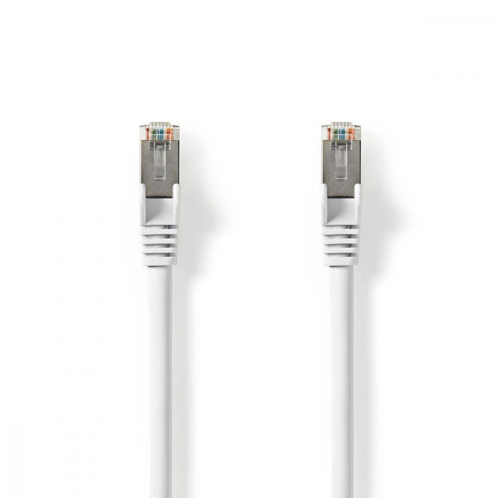 No Name Network Cable Cat 8.1 S/FTP RJ45 Male to Male 0.15m White