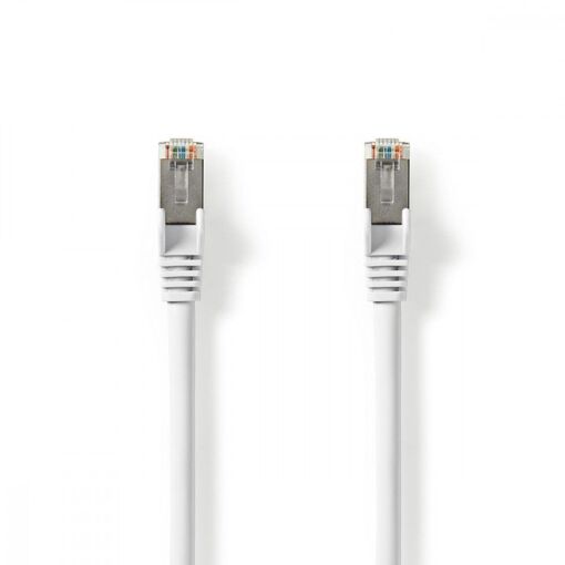 Câble réseau No Name Cat 8.1 S/FTP RJ45 Mascul vers Mascul 0,15 m Blanc