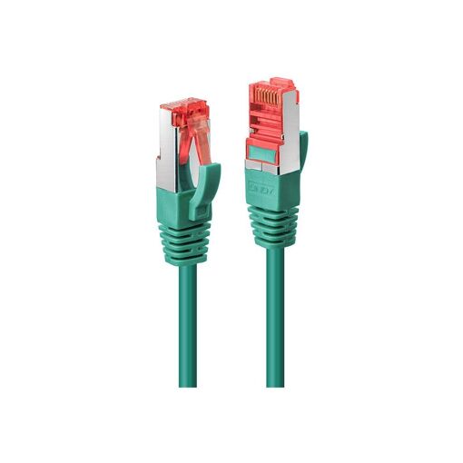 Lindy RJ-45 to RJ-45 Cable - 30cm - SFTP, PiMF - CAT 6 - Molded, Hook-Free - Green