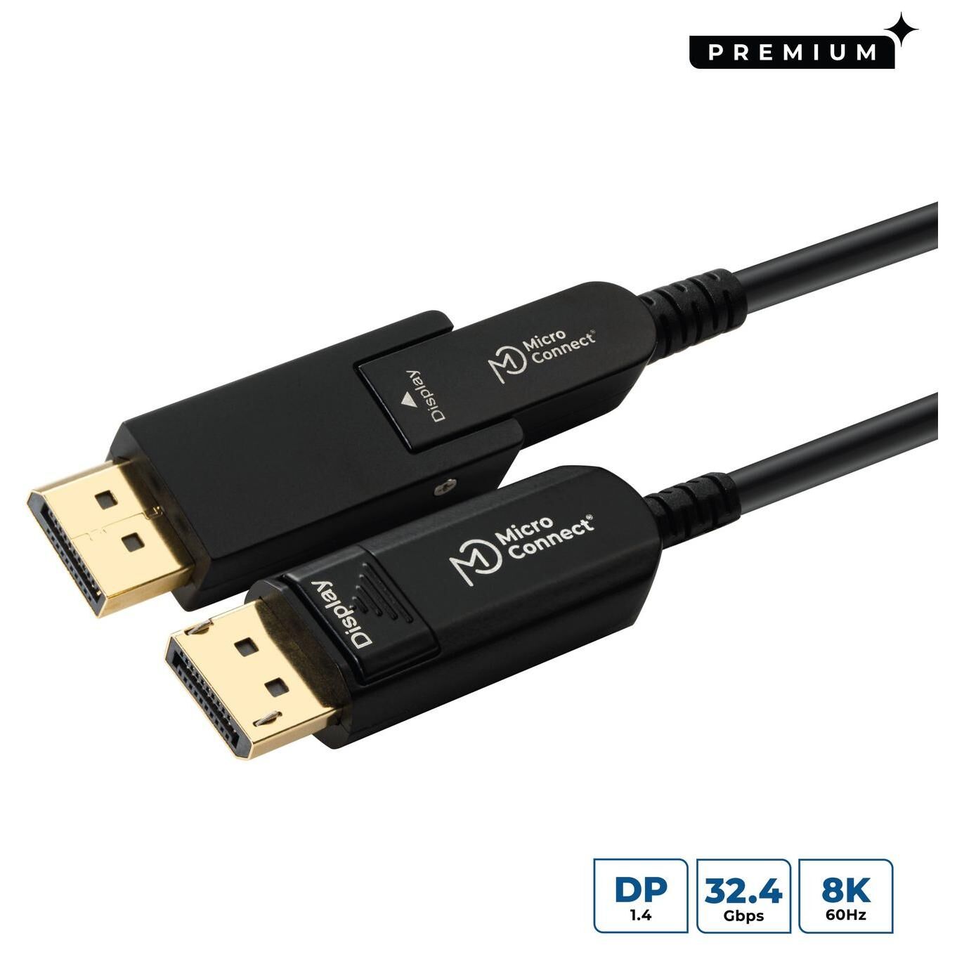 MicroConnect DisplayPort Cable 15m Black