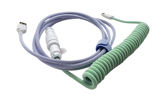Câble Ducky Premicord USB 1,80 m USB A USB C Bleu Vert