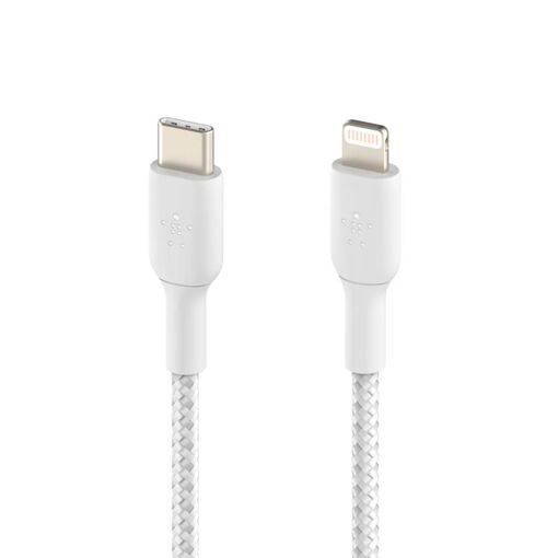 Câble Belkin 18W USB-C vers Lightning, 1m, Blanc