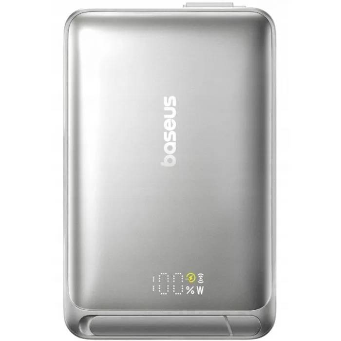 Baseus Power Bank - P10078800843-00 - Nomos Qi2 USB-C 10,000 mAh 45W Grey
