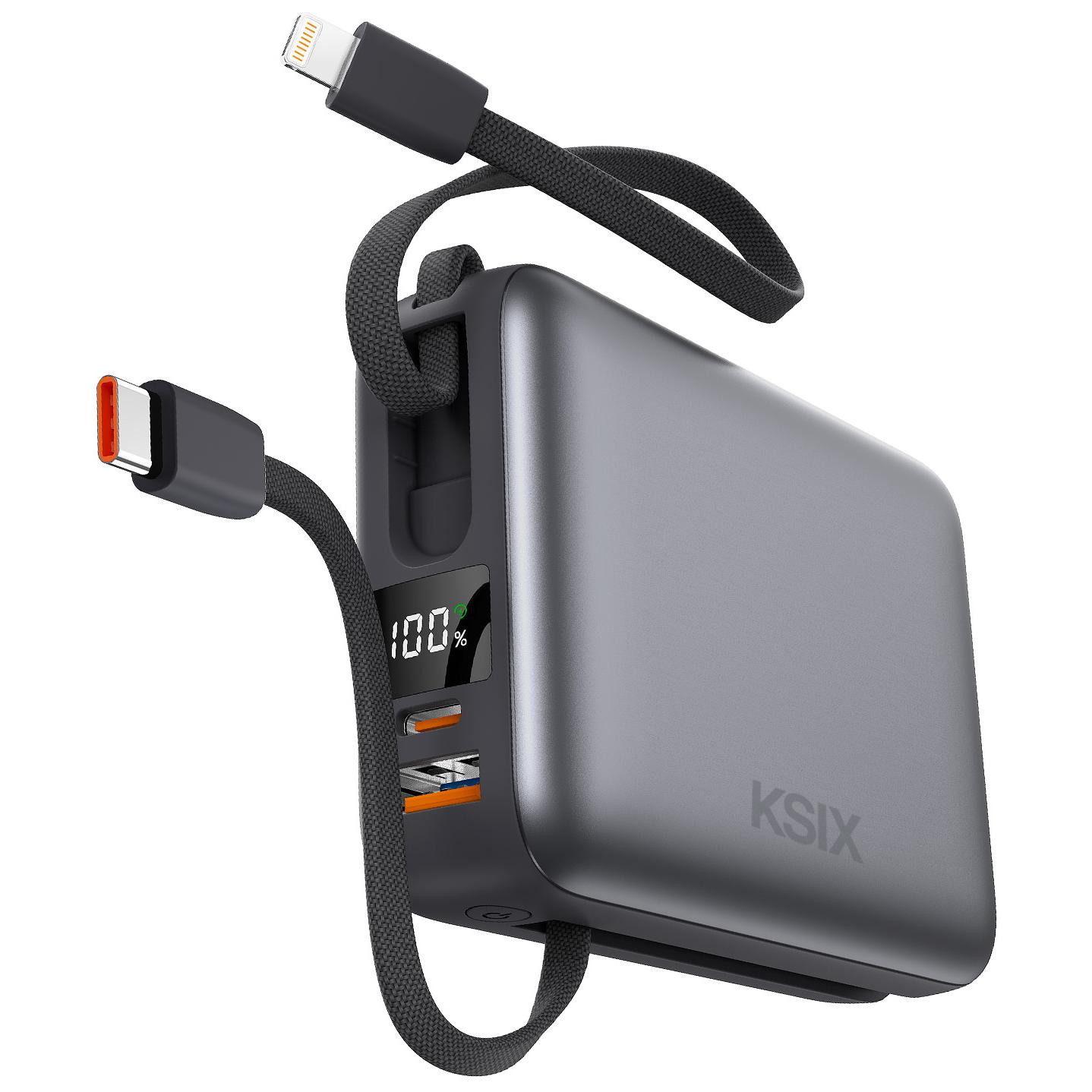 Ksix Power Bank 20000mAh LiPo, Gray