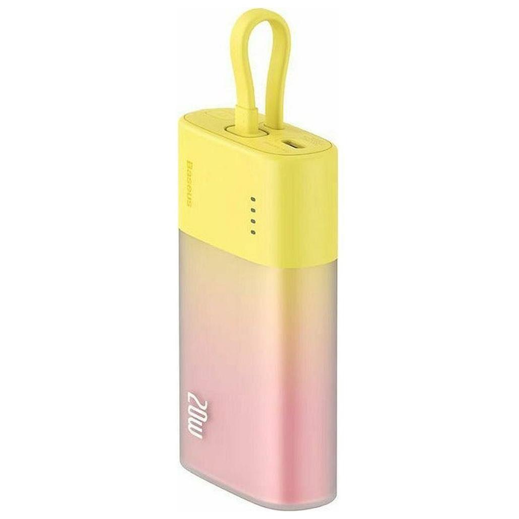 Baseus Popsicle 5200mAh Lithium Polymer (Lipo) Power Bank - Yellow and Rose