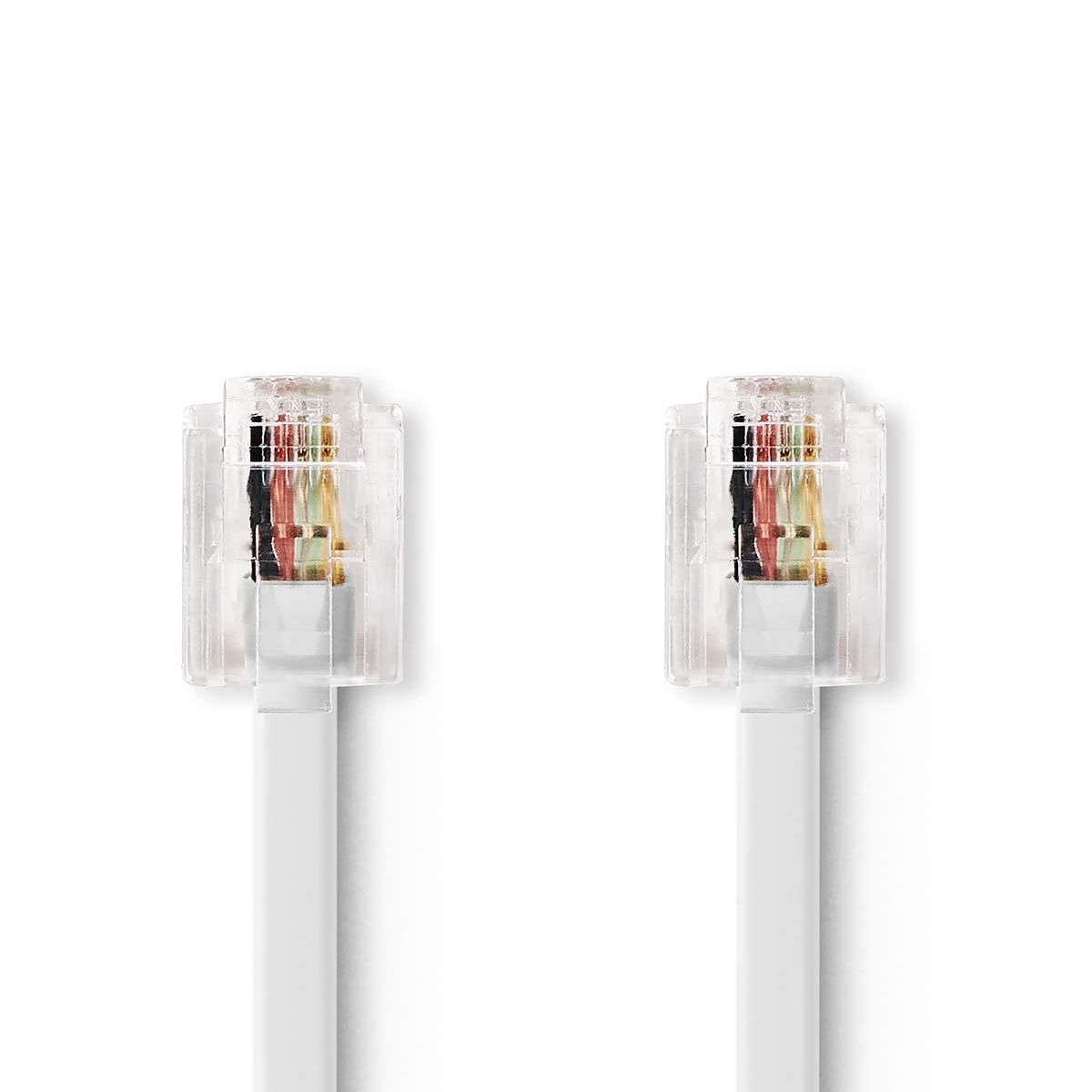 Nedis Communication Cable RJ11 (6P4C) Female - Female, 5m, White