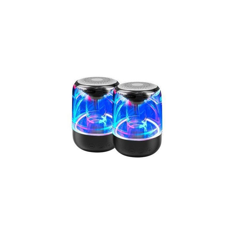 WE Wireless Bluetooth Speakers - Black (5W Total Power)