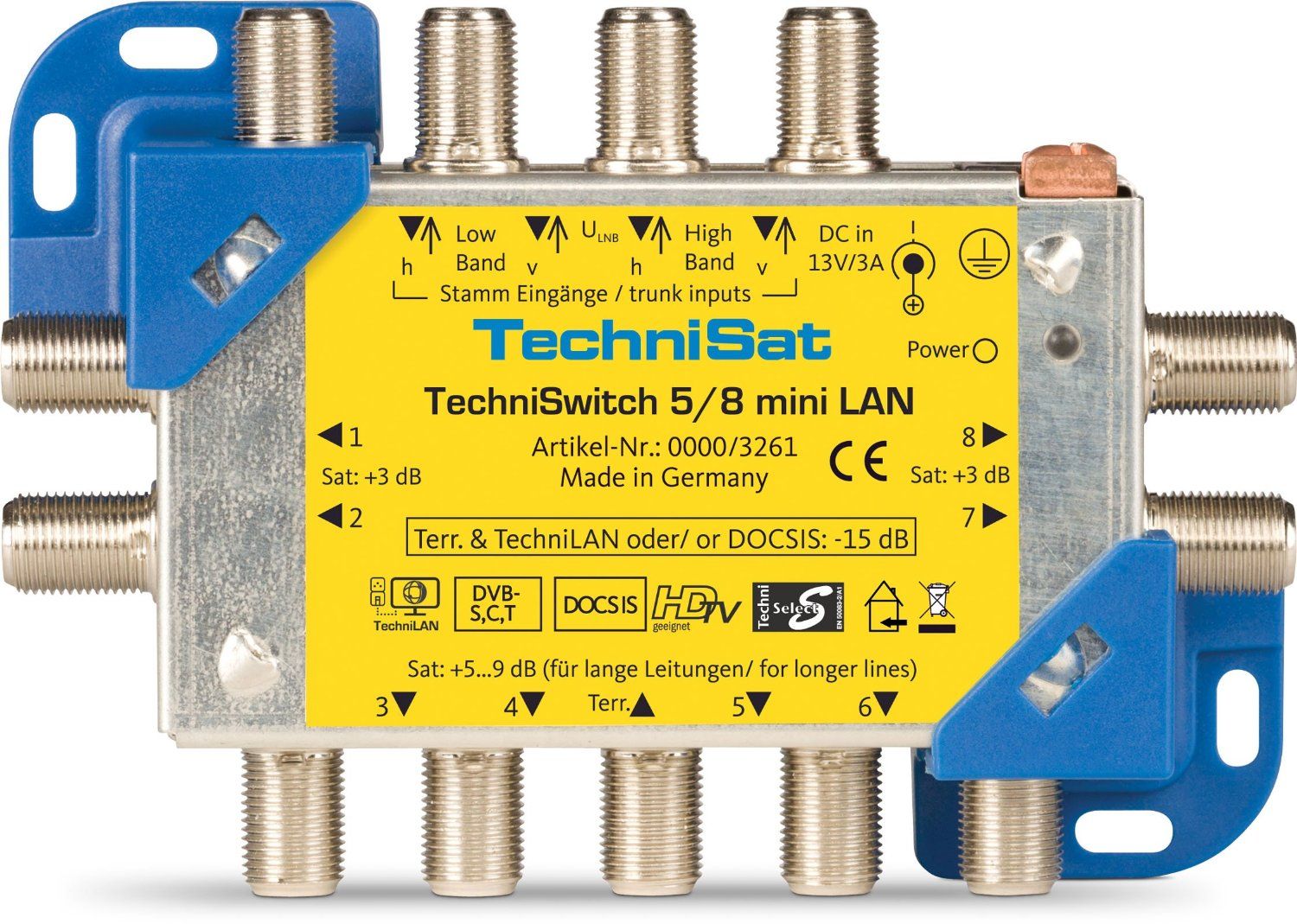 TechniSat TechniSwitch 5/8 Mini LAN Switch