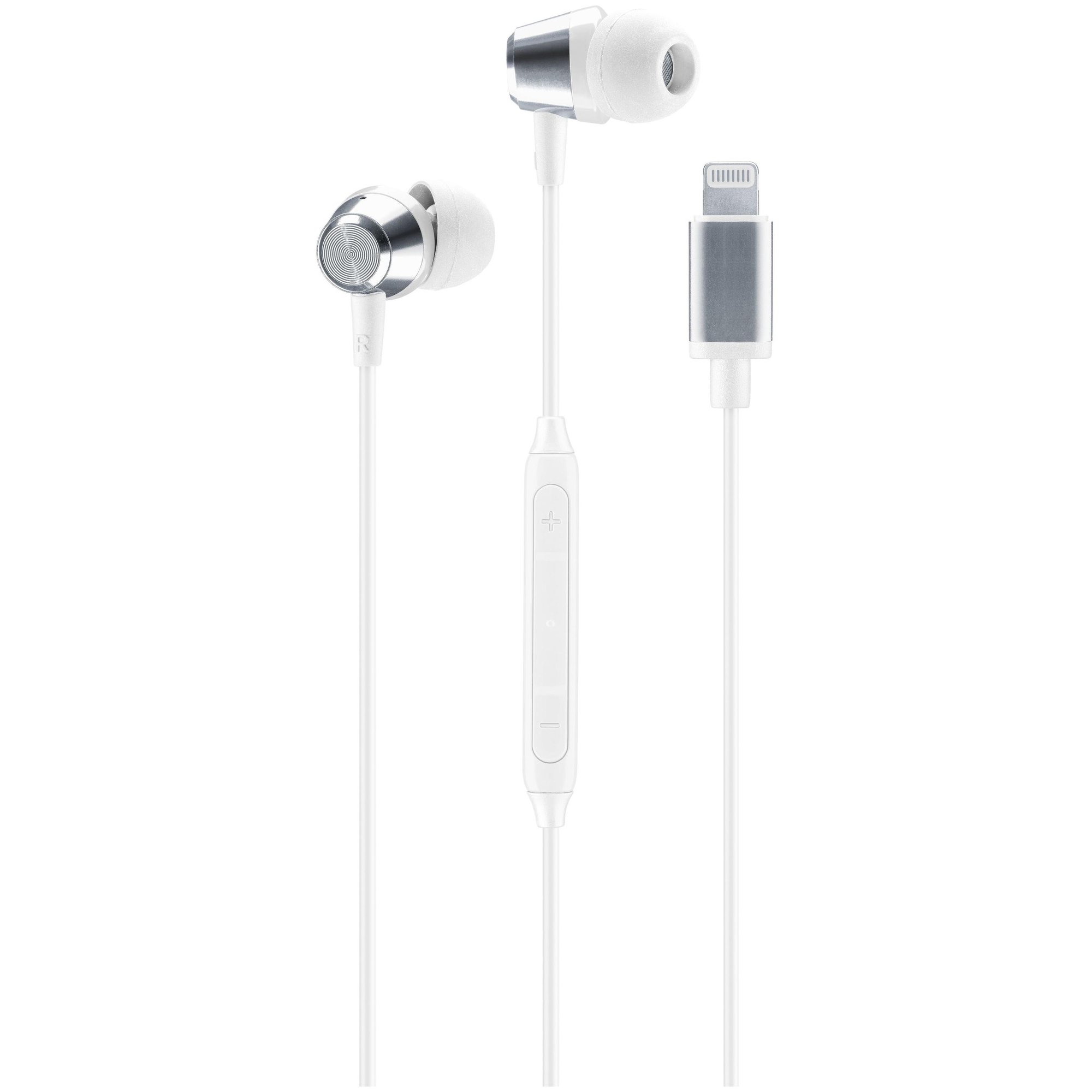 Auriculares in-ear Music Sound Color con cable Lightning y certificación MFI