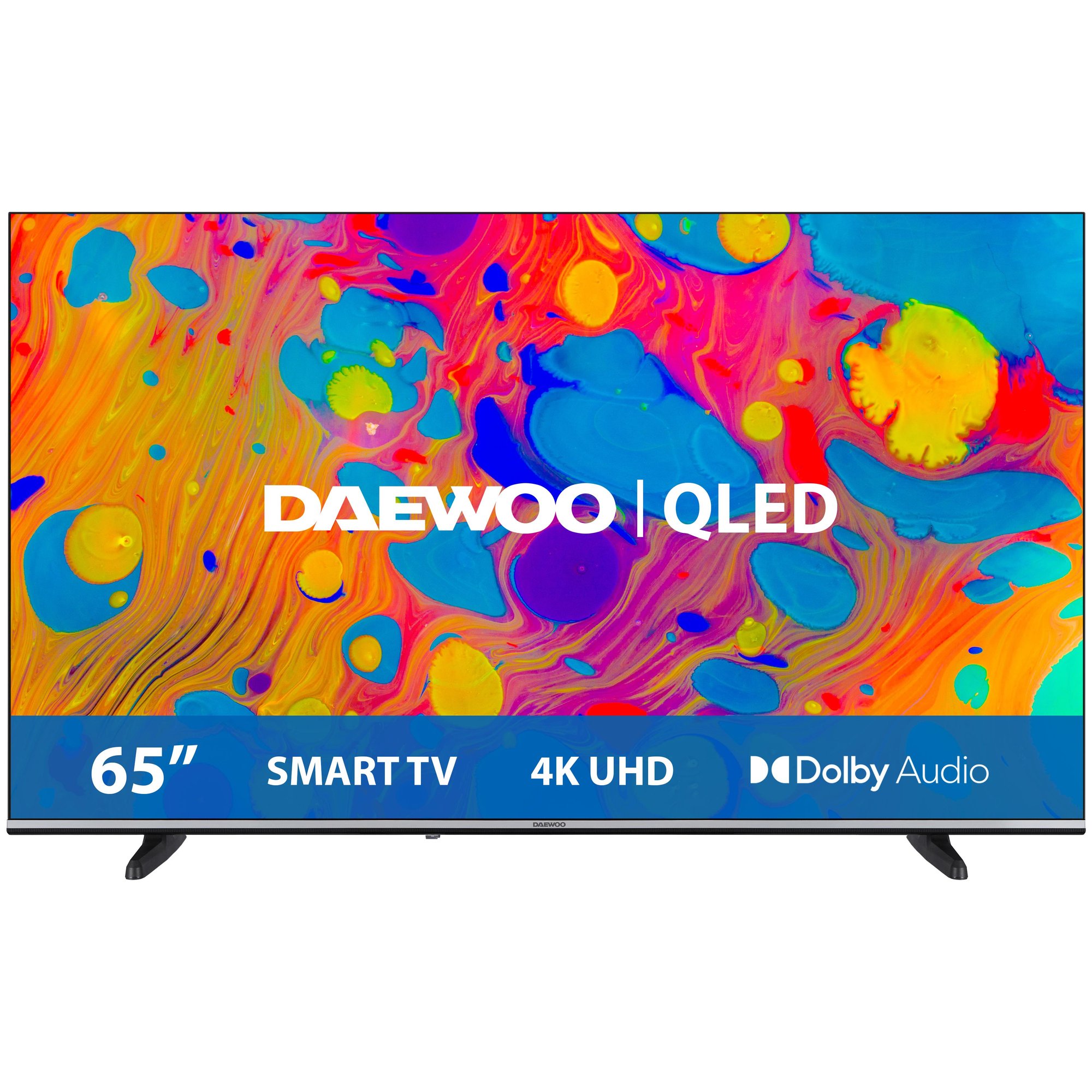 TV inteligente Daewoo 65DM55QV de 65 pulgadas 4K Ultra HD con WiFi, Negro