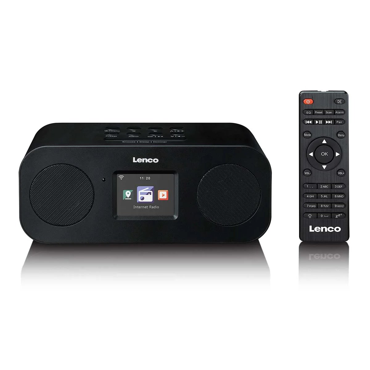 Radio estéreo por internet Lenco DIR-121BK con DAB+, FM y Bluetooth - Negro