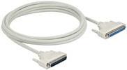 Delock Serial Extension Cable - 5m, DB-37 (M) to DB-37 (W), Beige