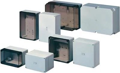 Rittal Installation Enclosure, 7.2x6.3x3.5in, Polycarbonate, Light Gray (RAL 7035), 1 Unit (9517.000)