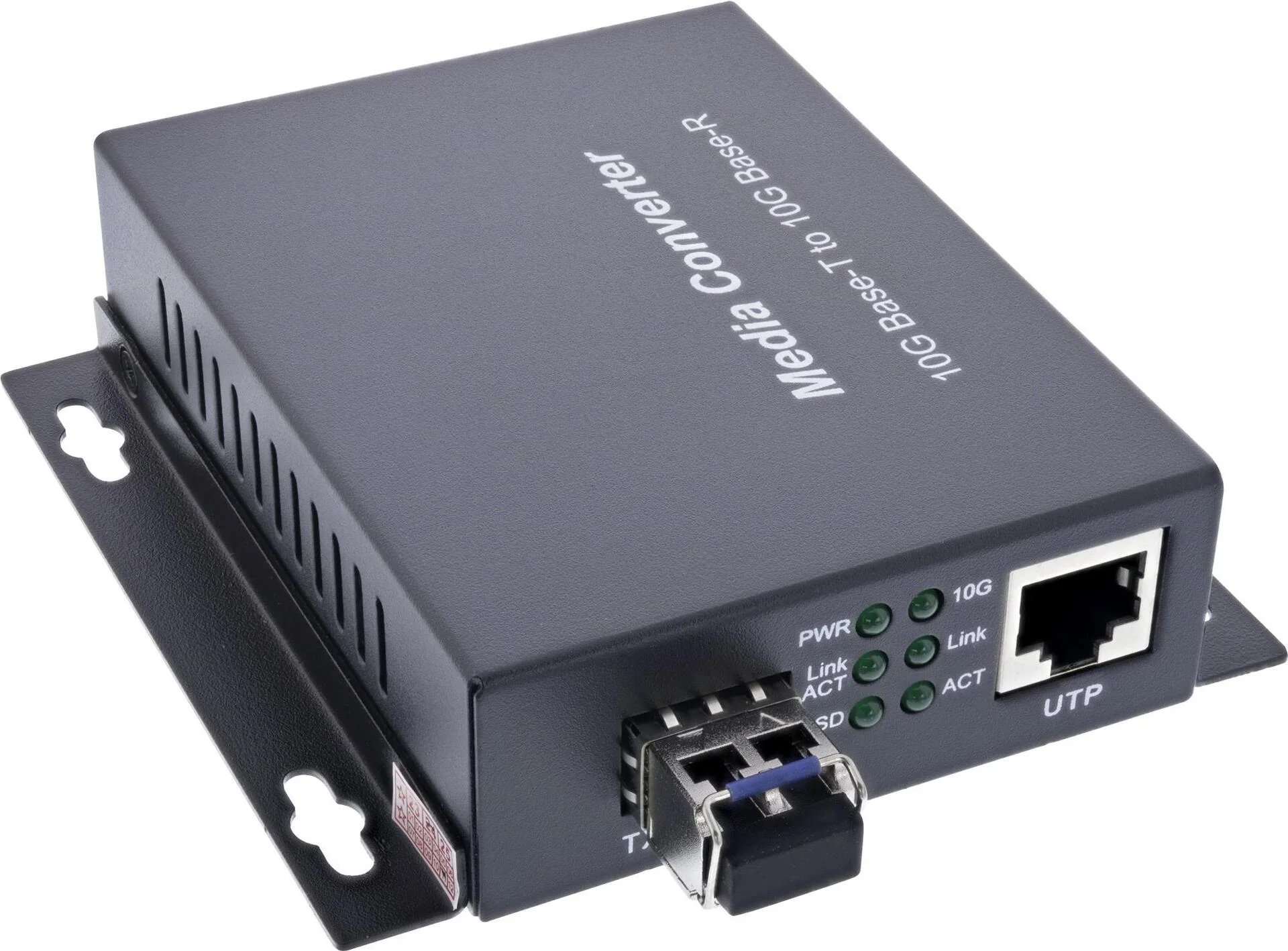 InLine 10Gb/s Copper-to-Fiber Media Converter (66659F)