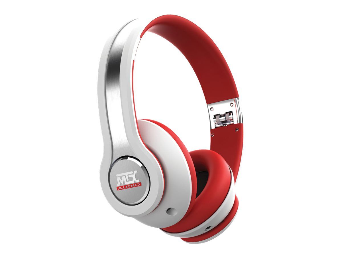 MTX Audio StreetAudio iX1 Headphones - White & Red