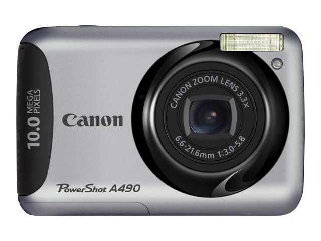 Canon PowerShot A490 Compact Silver - 10MP - 3.3x Optical Zoom