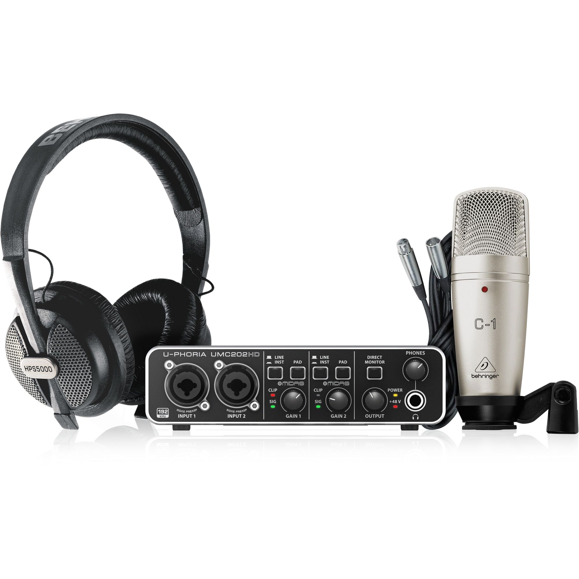 Behringer U-Phoria Studio Pro Recording Pack
