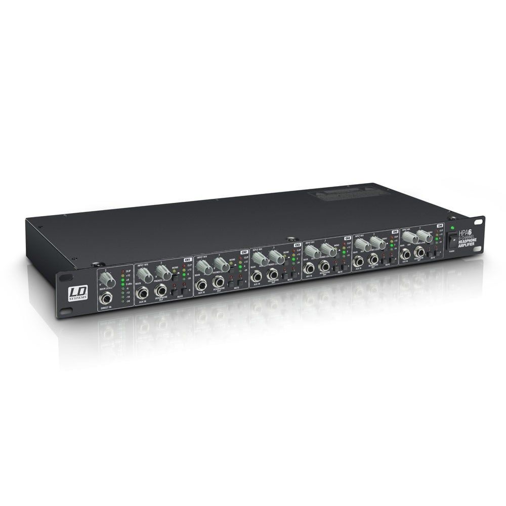LD Systems HPA 6 Amplifier Headphone, 19-Inch