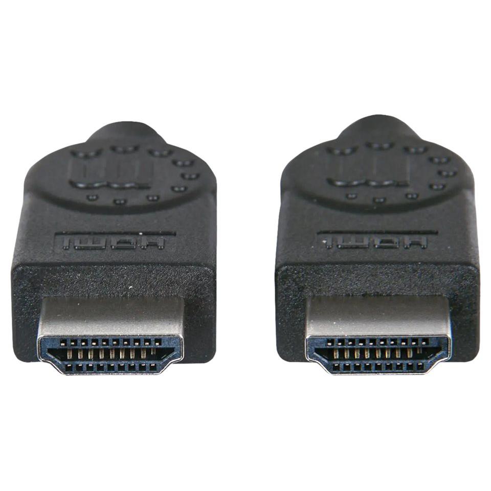 IC Intracom Manhattan HDMI Cable, 4K@30Hz (High Speed), 15m, Male to Male, Black, Ultra HD 4k x 2k, Fully Shielded, Gold Plated Contacts, Lifetime Warranty