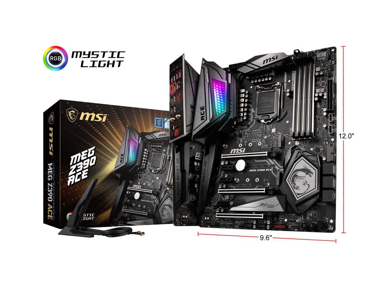 Carte mère MSI MEG Z390 ACE LGA 1151 (série 300) Intel Z390 ATX