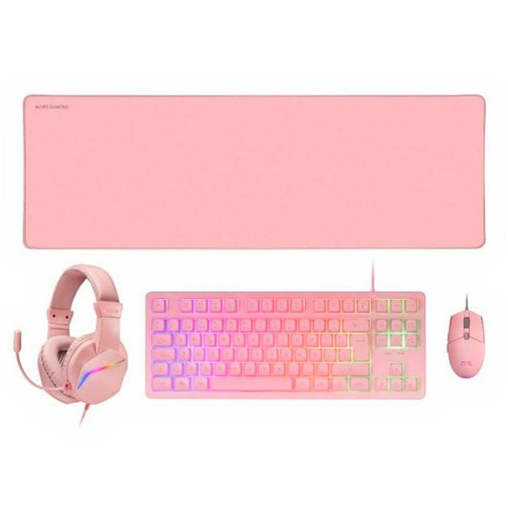 Mars Gaming RGB Keyboard, Mouse Pad & Headset Bundle