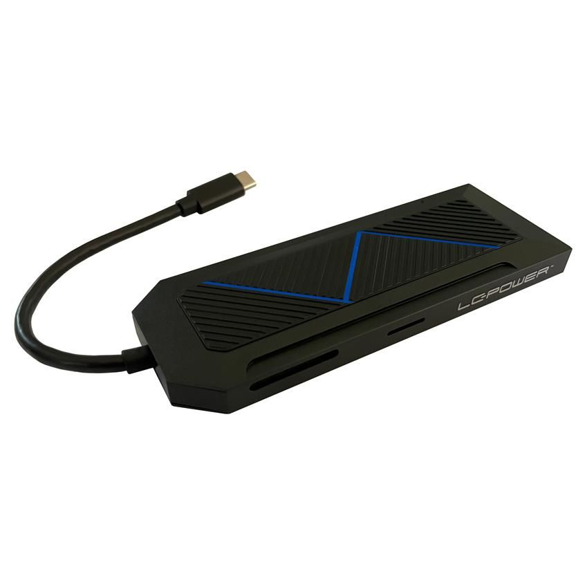 LC-Power LC-HUB-C-MULTI-6-RGB 3.2 Gen 2 USB Type-C Hub & Adapter