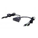 Dexlan 2-Host KVM Switch with HDMI, USB, and Speaker