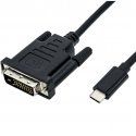 Roline 2m DVI-D to USB Type-C Cable, Black
